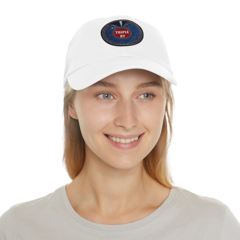 Stylish Dad Hat with Round Leather Patch - Perfect for Casual Outings and Gifts - Image 8