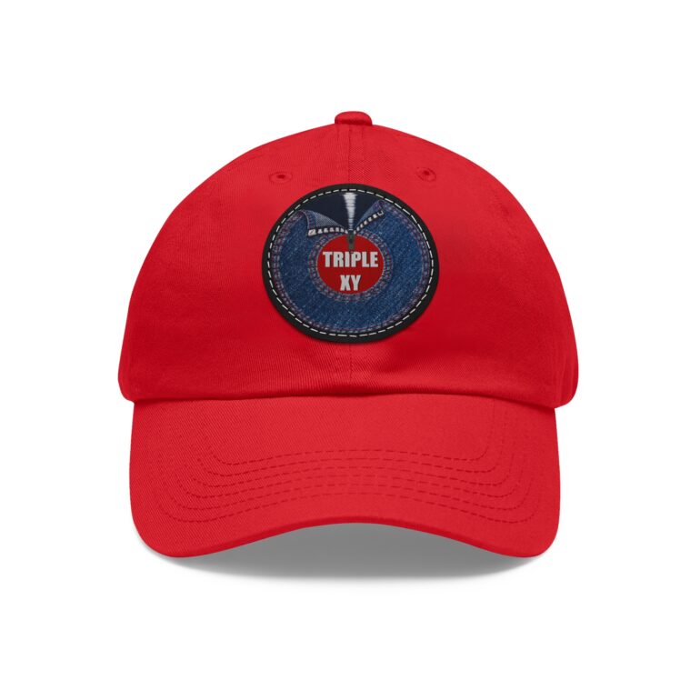 Stylish Dad Hat with Round Leather Patch - Perfect for Casual Outings and Gifts