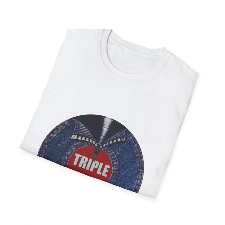 Unisex Softstyle T-Shirt - Retro Vinyl Record Design "TRIPLE XY" - Image 4