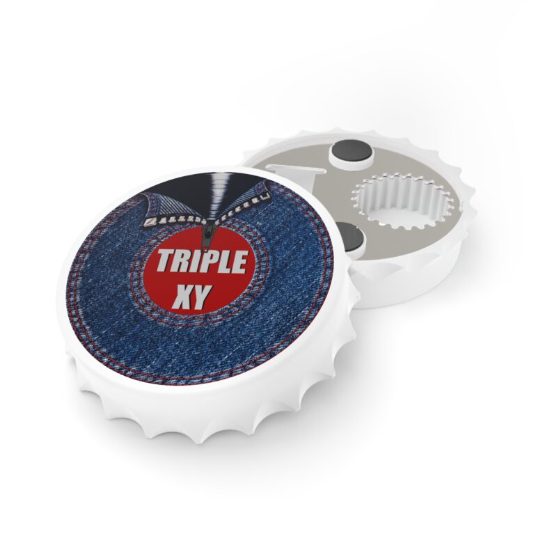 Denim-Inspired Bottle Opener - Triple XY Design for Fun Gatherings - Image 3