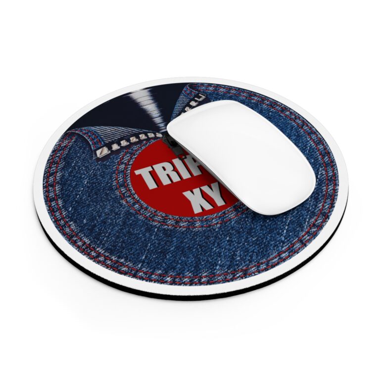 Stylish Denim Zipper Mouse Pad - Triple XY Design for Trendy Workspaces - Image 4