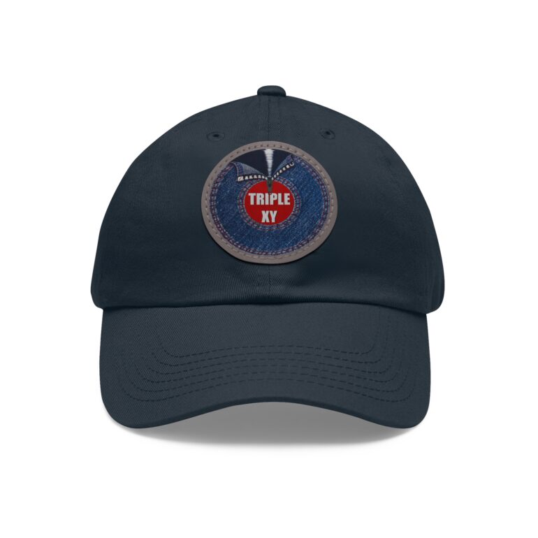 Stylish Dad Hat with Leather Patch - 'TRIPLE XY' Design