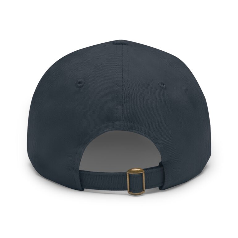 Stylish Dad Hat with Leather Patch - 'TRIPLE XY' Design - Image 3