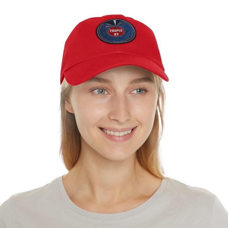 Stylish Dad Hat with Round Leather Patch - Perfect for Casual Outings and Gifts - Image 4